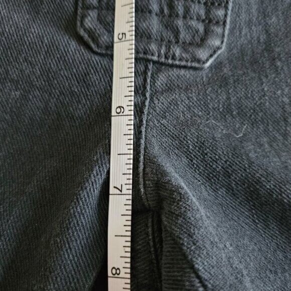 Isabel Marant Etoile Jeans Women 4 Black 1501 Straight Cropped Goth FLAW No Lace - Picture 7 of 16